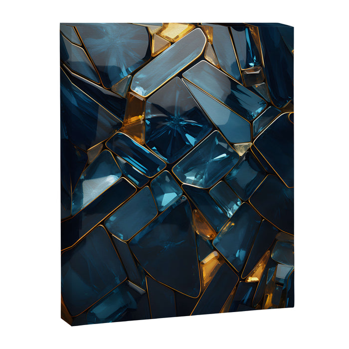 Opulence in Sapphire Blue Canvas Print Gallery Image 1