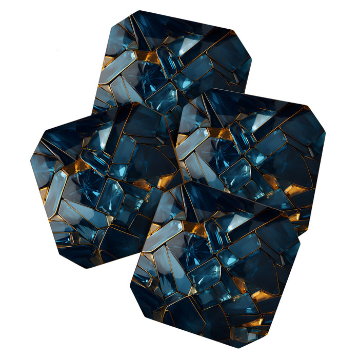 Opulence in Sapphire Blue Coaster Gallery Image 1