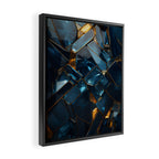 Opulence in Sapphire Blue Framed Canvas Print Gallery Image 2
