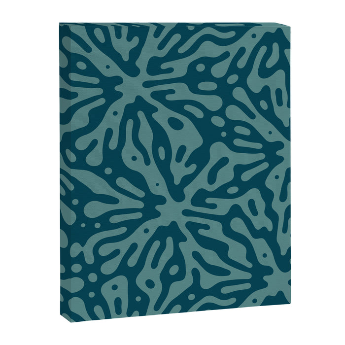 Organic Matter in Dark Teal Canvas Print Gallery Image 1