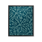 Organic Matter in Dark Teal Framed Canvas Print Gallery Image 8