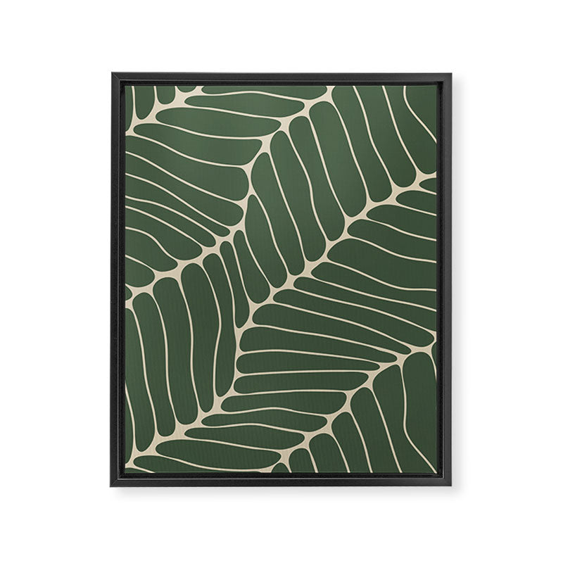 Organic Nature Green Framed Canvas Print Gallery Image 8