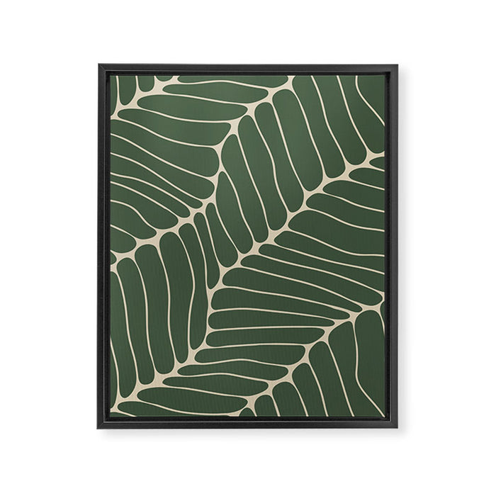 Organic Nature Green Framed Canvas Print Gallery Image 1