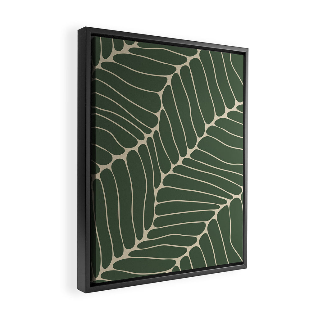 Organic Nature Green Framed Canvas Print Gallery Image 2