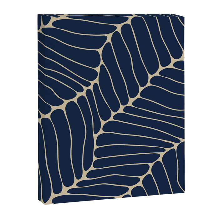 Organic Nature Navy Blue Canvas Print Gallery Image 1