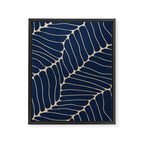 Organic Nature Navy Blue Framed Canvas Print Gallery Image 8