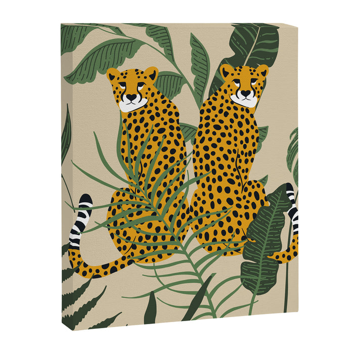 Palm Jungle Cheetah Prints Canvas Print Gallery Image 1