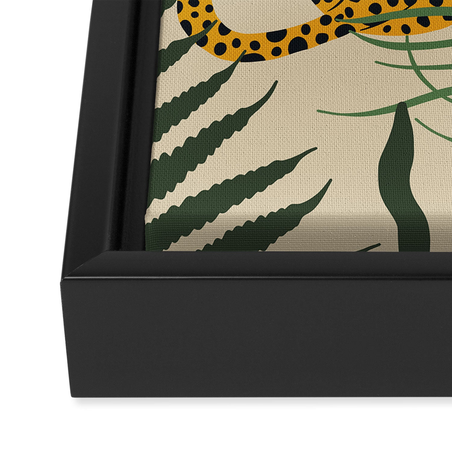 Palm Jungle Cheetah Prints Framed Canvas Print Gallery Image 3