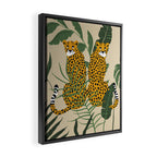 Palm Jungle Cheetah Prints Framed Canvas Print Gallery Image 2