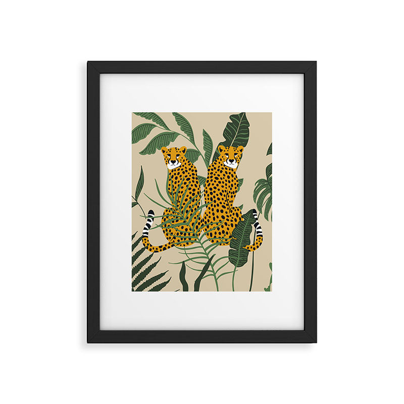 Palm Jungle Cheetah Prints Framed Art Print Gallery Image 6