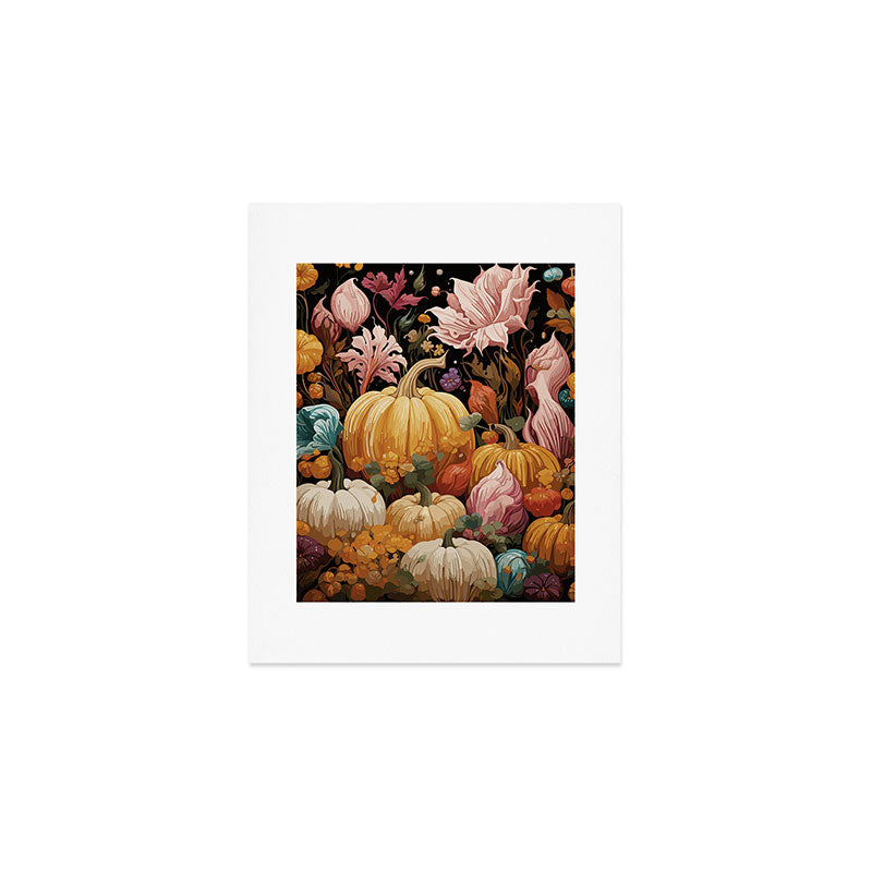 Patchwork of Autumn Pumpkin Art Art Print Gallery Image 1