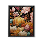 Patchwork of Autumn Pumpkin Art Framed Canvas Print Gallery Image 8