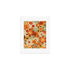 Patterned Retro 70's Floral Prints Art Print Gallery Image 1