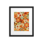 Patterned Retro 70's Floral Prints Framed Art Print Gallery Image 6