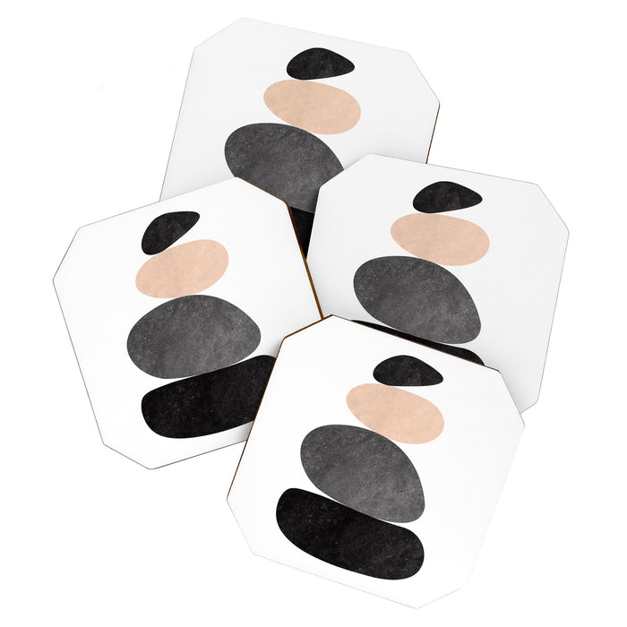 Peaceful, Zen, Balance, Geometric Art Coaster Gallery Image 1