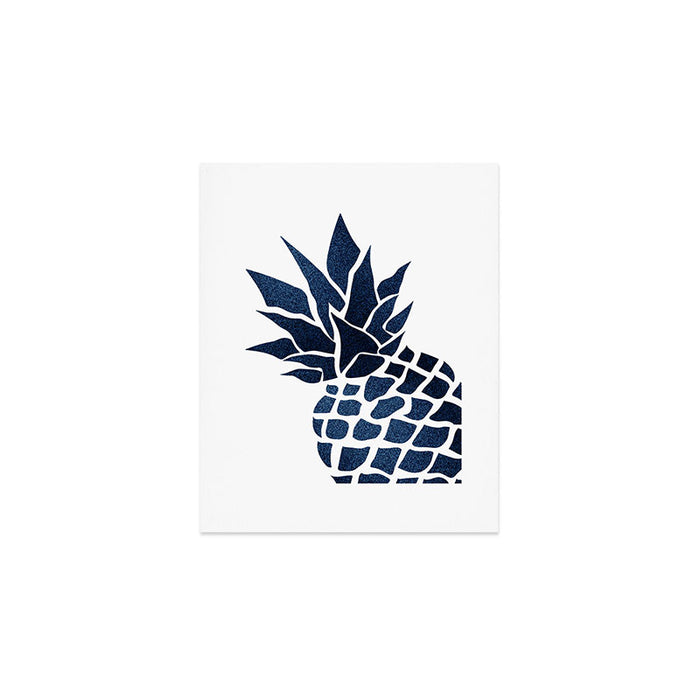 Pineapple, Big Blue, Denim Navy Art Print Gallery Image 1