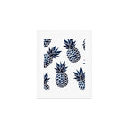 Pineapple Blue Denim Art Print Gallery Image 1