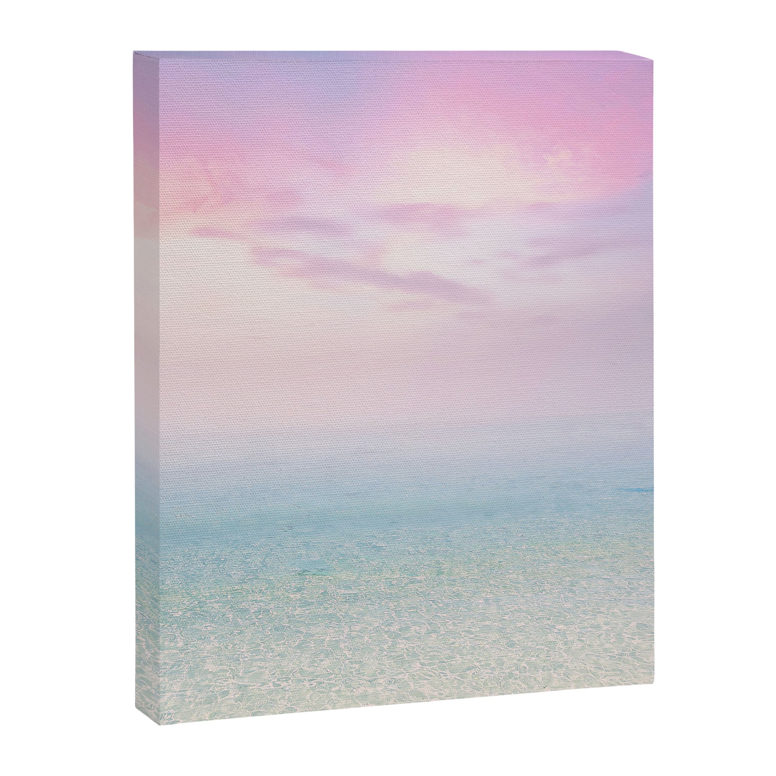 Pink Sunset, Ocean Art Canvas Print Gallery Image 8