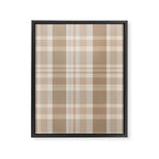 Plaid Prints, Brown and Beige Framed Canvas Print Gallery Image 8