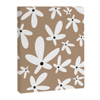 Quirky Florals in Mocha, Black and White Canvas Print Gallery Image 8