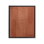 Rainbow Arches in Terracotta Framed Canvas Print Gallery Image 8