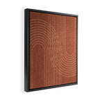 Rainbow Arches in Terracotta Framed Canvas Print Gallery Image 2