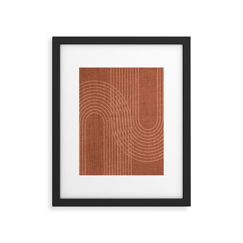 Rainbow Arches in Terracotta Framed Art Print Gallery Image 6