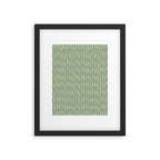 Raindrop Boho Abstract Pattern, Sage Green Framed Art Print Gallery Image 6