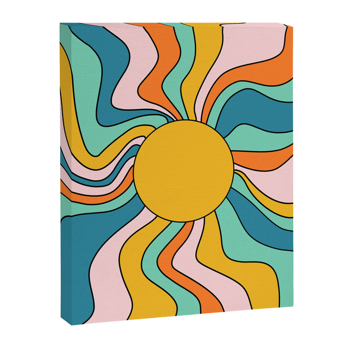 Retro 70s Colorful Sunshine Canvas Print Gallery Image 1