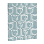 Retro Art, Floral Prints, Light Blue and White Canvas Print Gallery Image 8