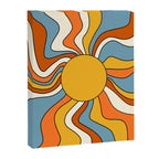 Retro Groovy Sun, 70s Print Canvas Print Gallery Image 8