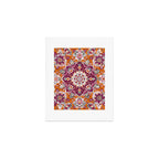 Ruby and Spice Floral Mandala Art Print Gallery Image 1