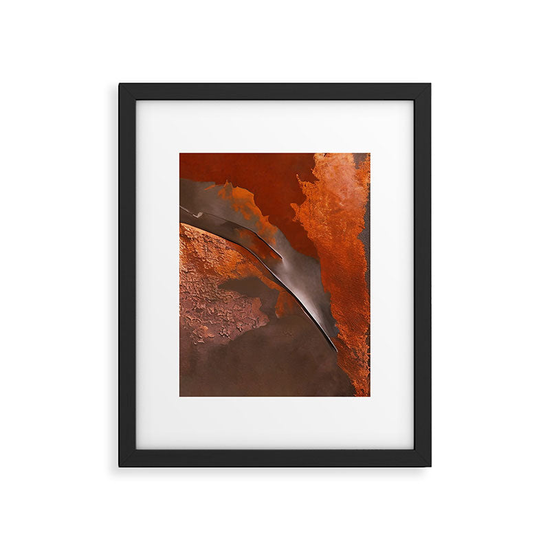 Rust and Metal Japandi Art Framed Art Print Gallery Image 6