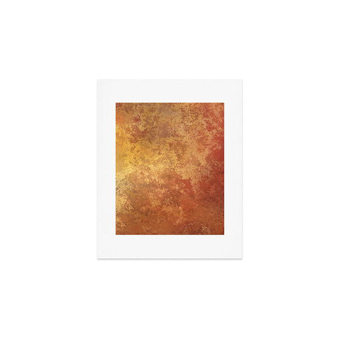 Rusted Copper and Gold Art Print Gallery Image 1