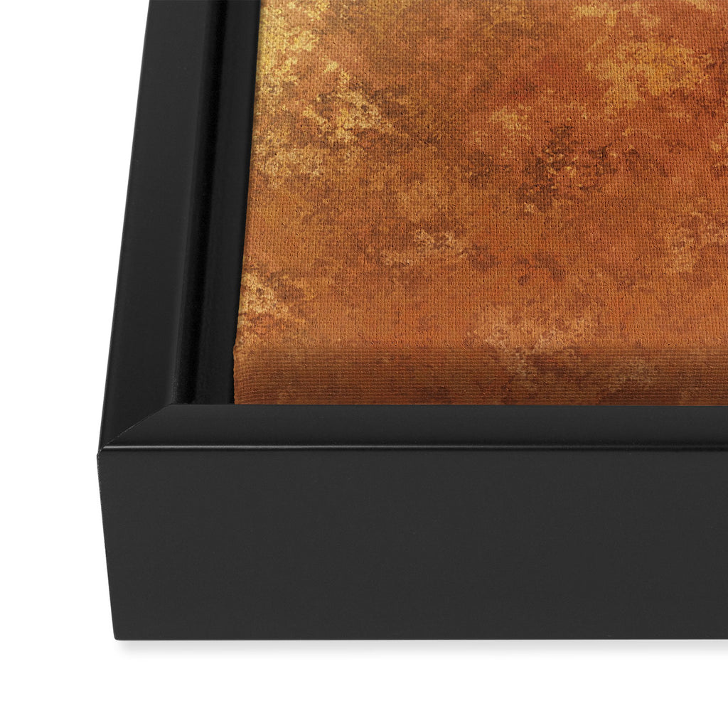 Rusted Copper and Gold Framed Canvas Print Gallery Image 3