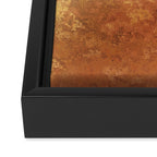 Rusted Copper and Gold Framed Canvas Print Gallery Image 3