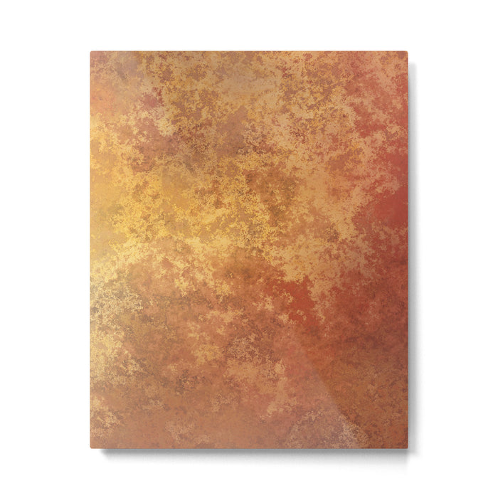 Rusted Copper and Gold Metal Print Gallery Image 1