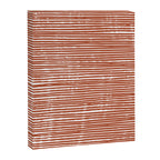 Rustic, Abstract Stripes Pattern in Terracotta Canvas Print Gallery Image 8