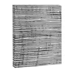 Rustic, Abstract Stripes Pattern, Black and White Canvas Print Gallery Image 8