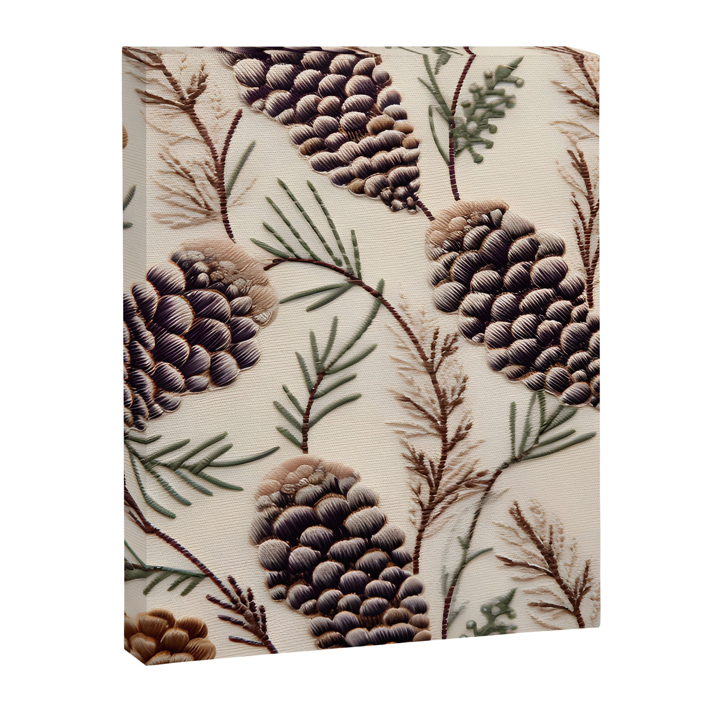 Rustic Christmas Pinecones Canvas Print Gallery Image 8