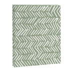 Rustic Herringbone Sage Green Canvas Print Gallery Image 8