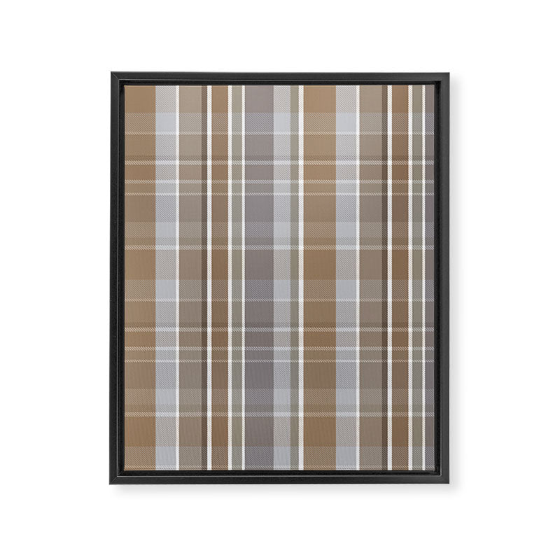 Rustic Plaid Framed Canvas Print Gallery Image 8