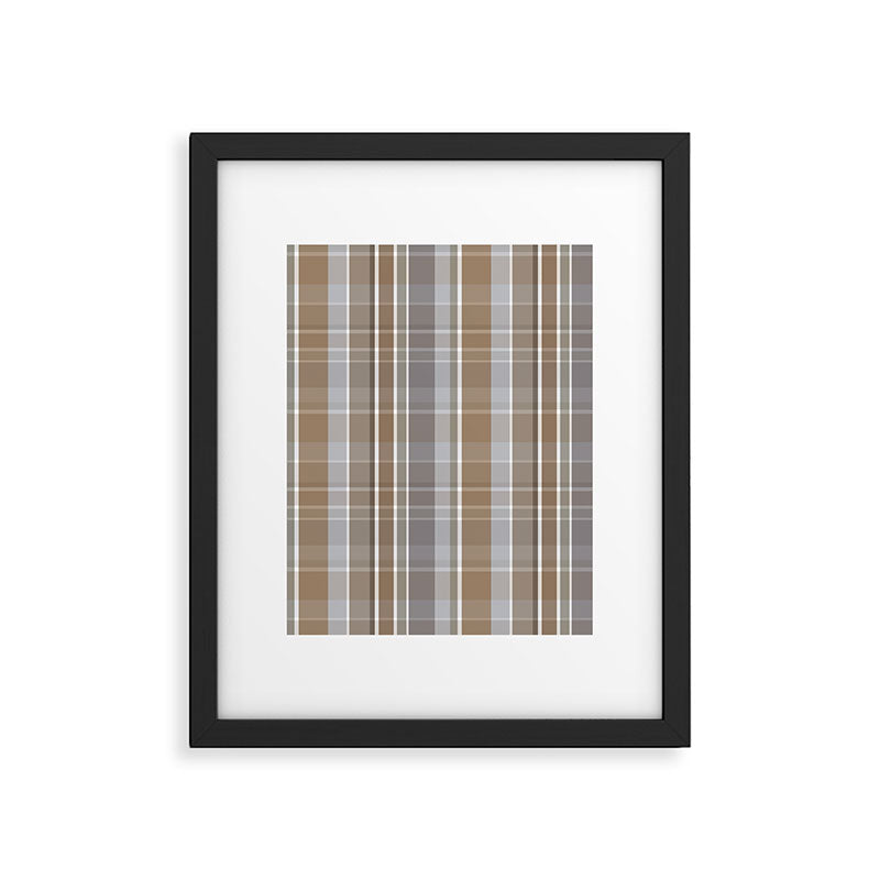 Rustic Plaid Framed Art Print Gallery Image 6