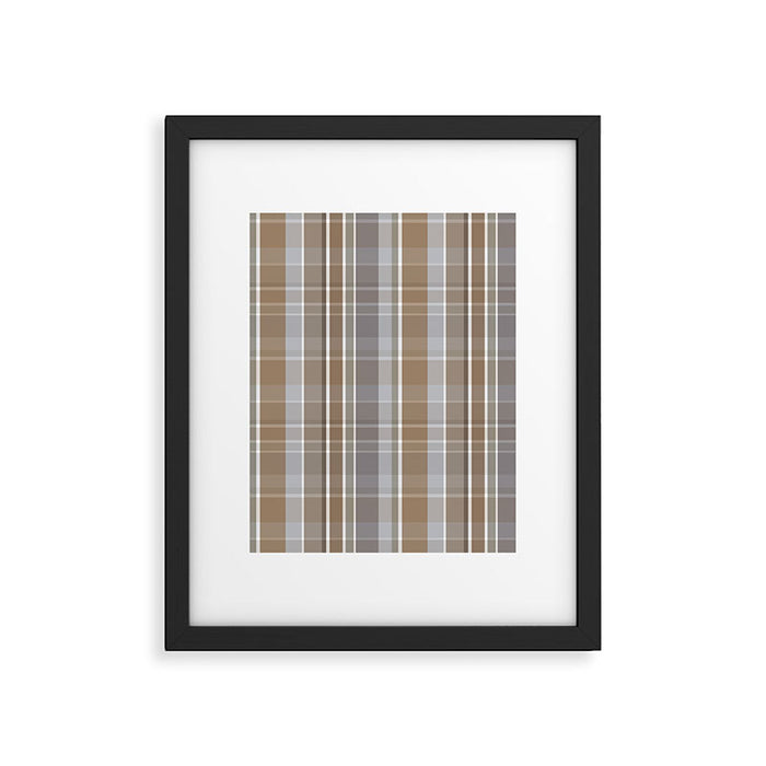 Rustic Plaid Framed Art Print Gallery Image 1