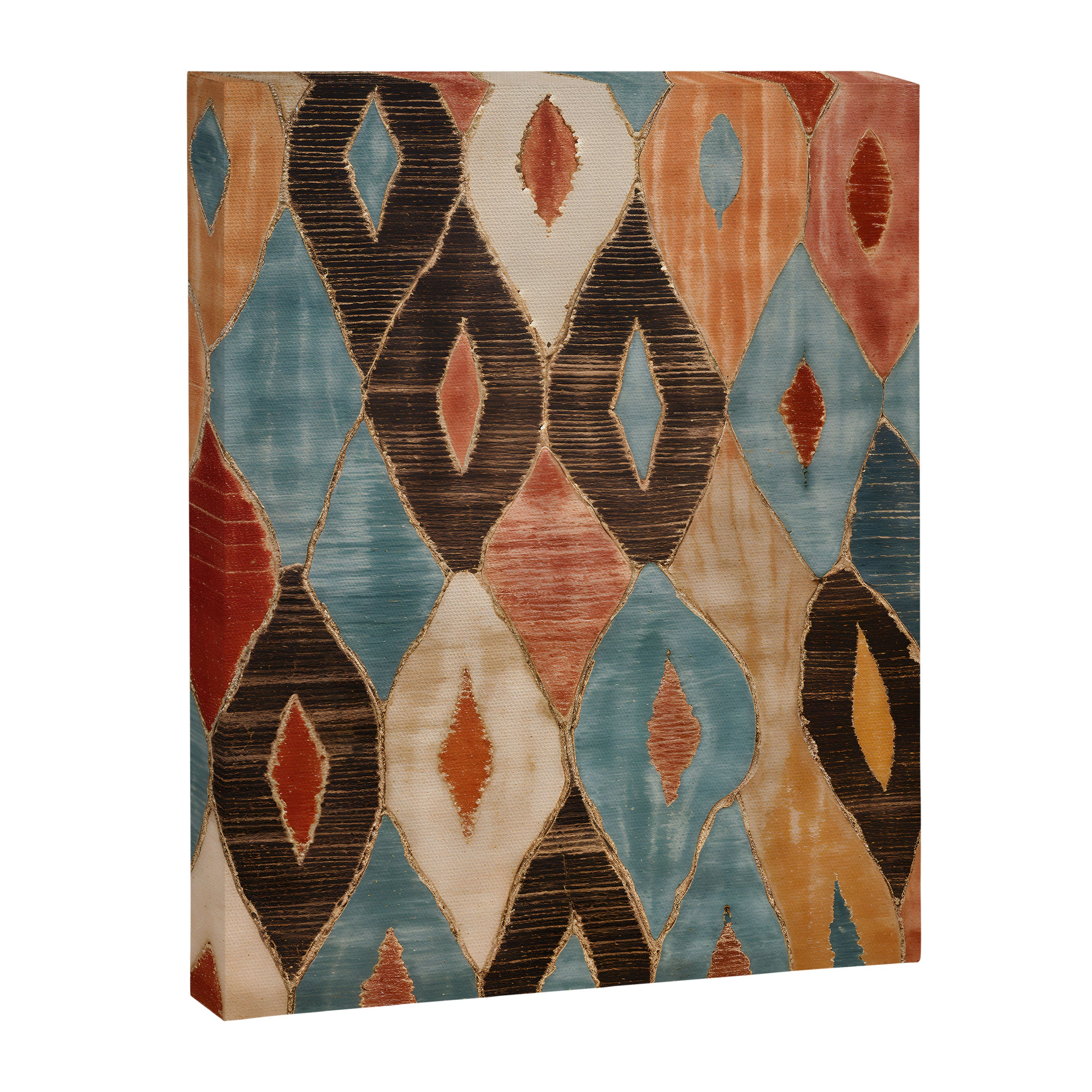 Rustic Shabby Moroccan Weave Canvas Print Gallery Image 8