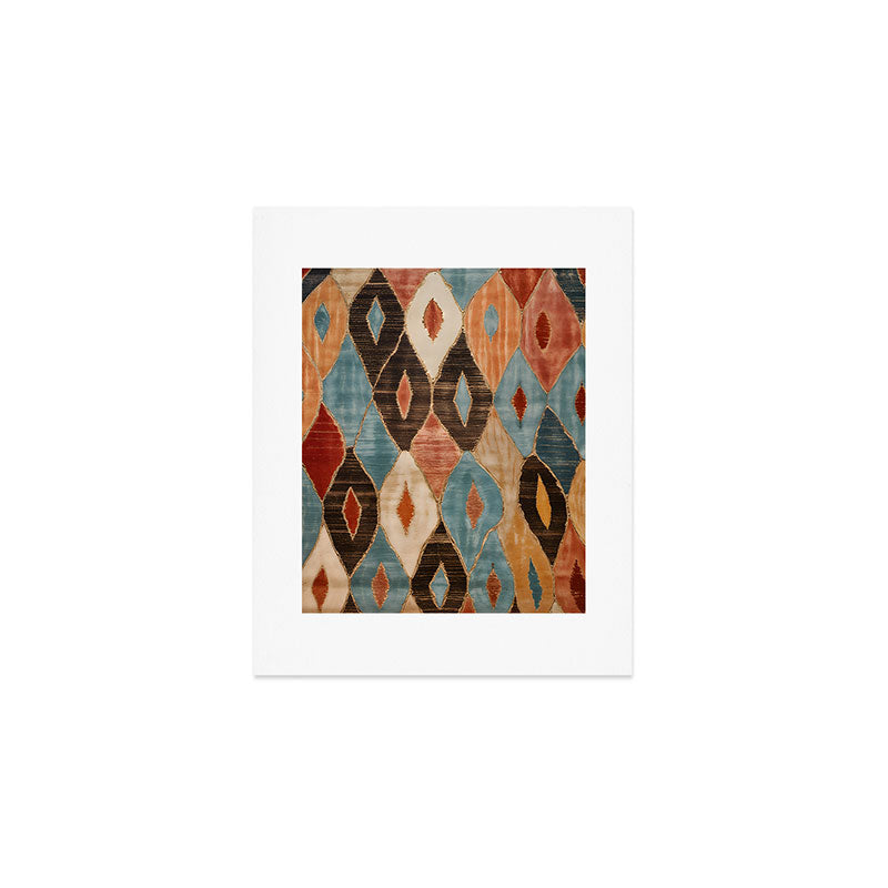 Rustic Shabby Moroccan Weave Art Print Gallery Image 1