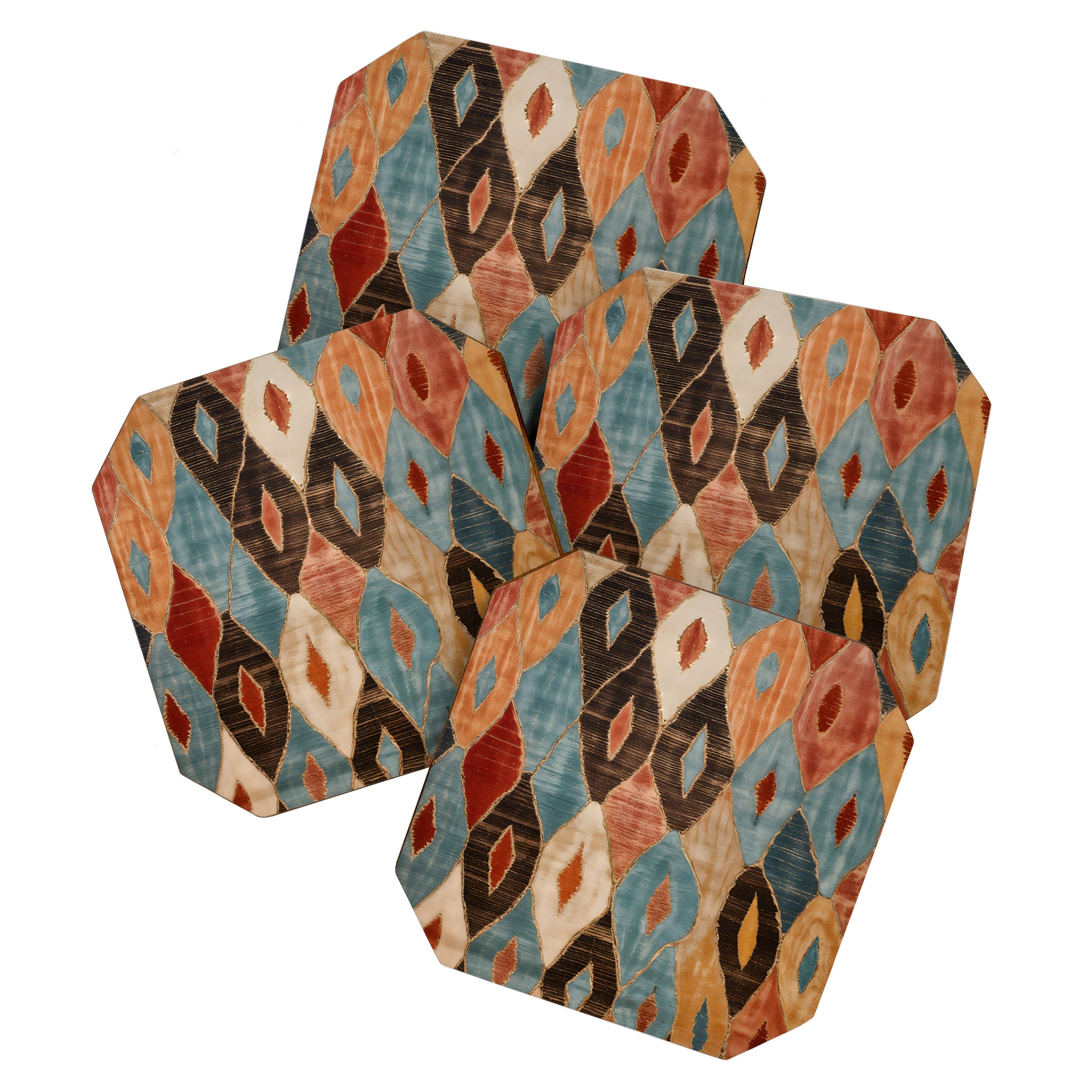 Rustic Shabby Moroccan Weave Coaster Gallery Image 1