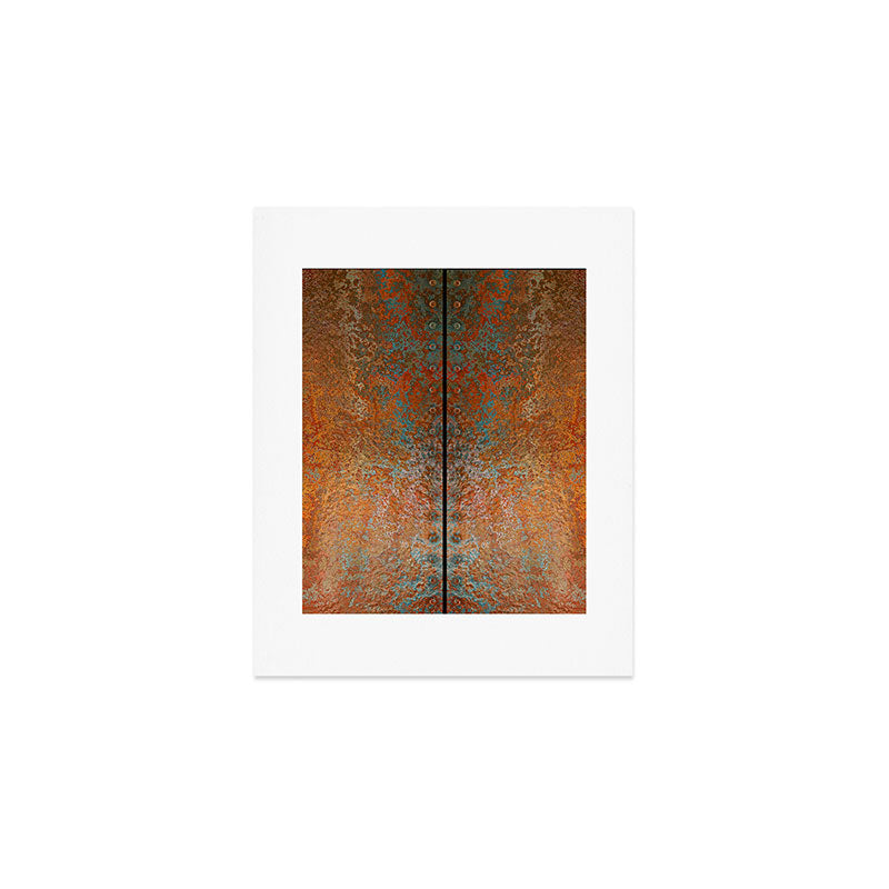Rustic Vintage Rust Art Print Gallery Image 1