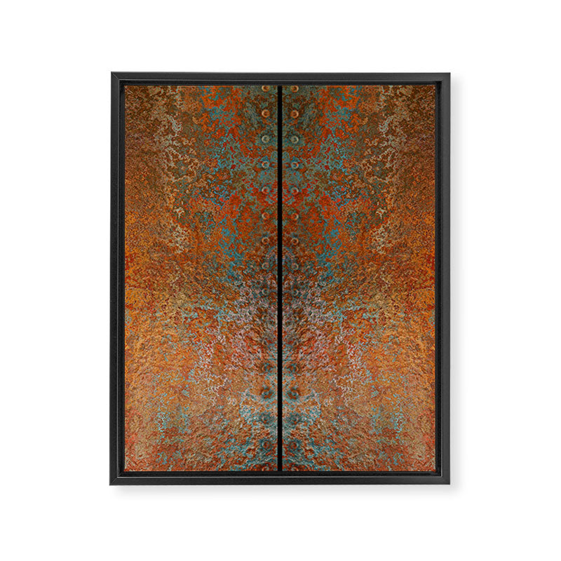 Rustic Vintage Rust Framed Canvas Print Gallery Image 8