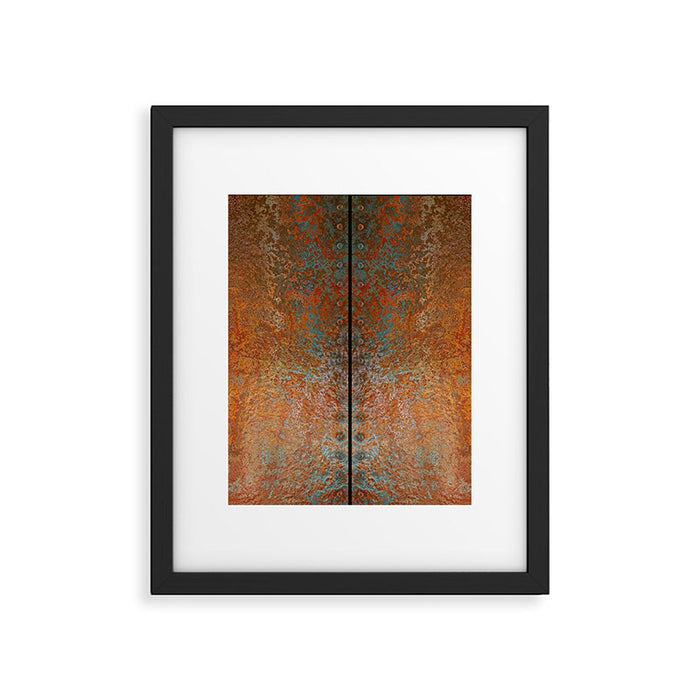 Rustic Vintage Rust Framed Art Print Gallery Image 1